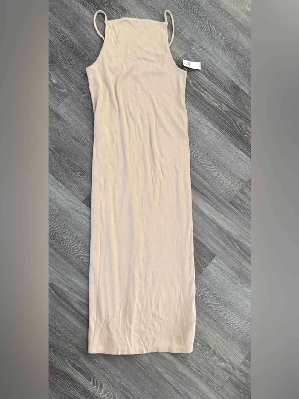 Women’s Beige Knit Maxi Dress NWT